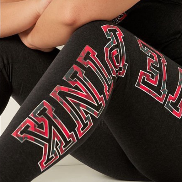 Pink Victoria’s Secret Cotton High Waist Full Length Legging NWT - Picture 3 of 8